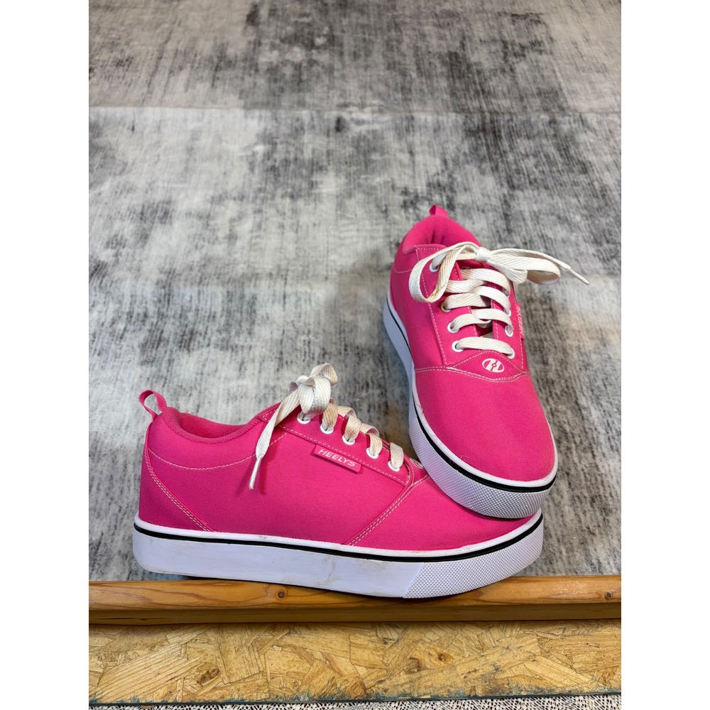 Heelys Pro 20 Pink Canvas Roller Skate Shoes Womens 9 Mens 8 HE100026660
